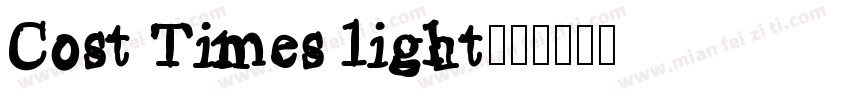 Cost Times light字体转换